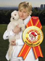 Dogington Post Announces Ellen Degeneres as Best Dog-Loving Celebrity for 2012